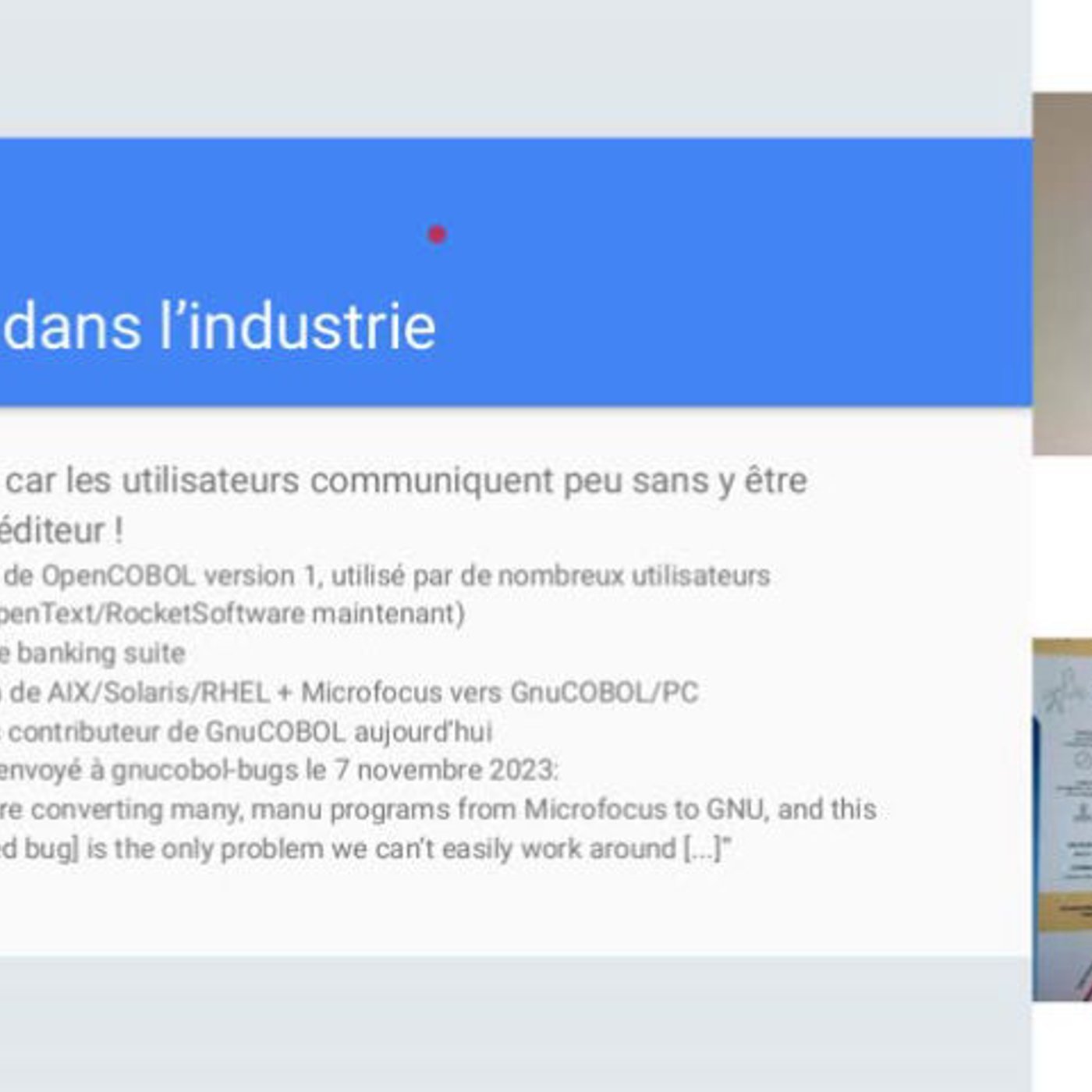 Atelier BlueHats : Migration de l’application COBOL MedocDB de GCOS à GnuCOBOL sur GNU/Linux episode artwork